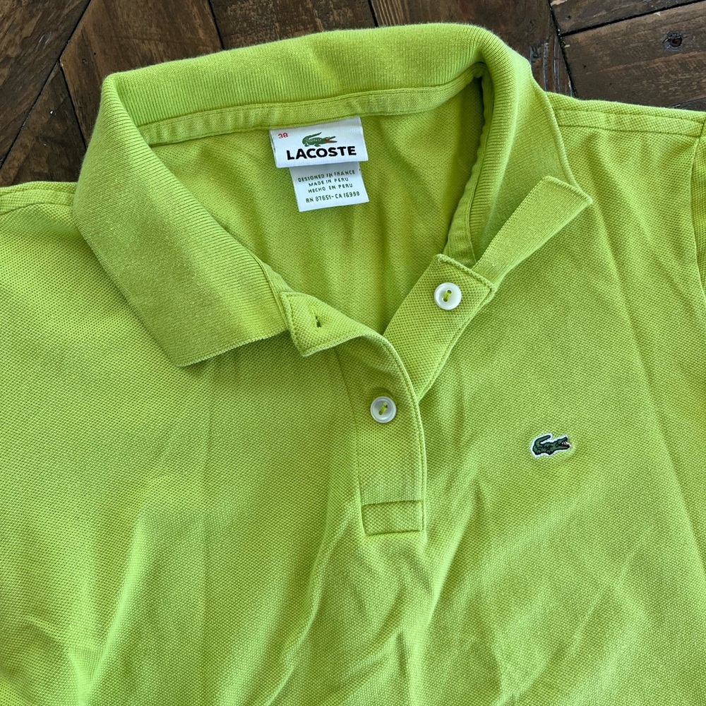 Kids green Lacoste Polo